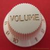 CREAM STRATOCASTER ELECTRIC GUITAR VOLUME KNOB PUSH ON SPLINED